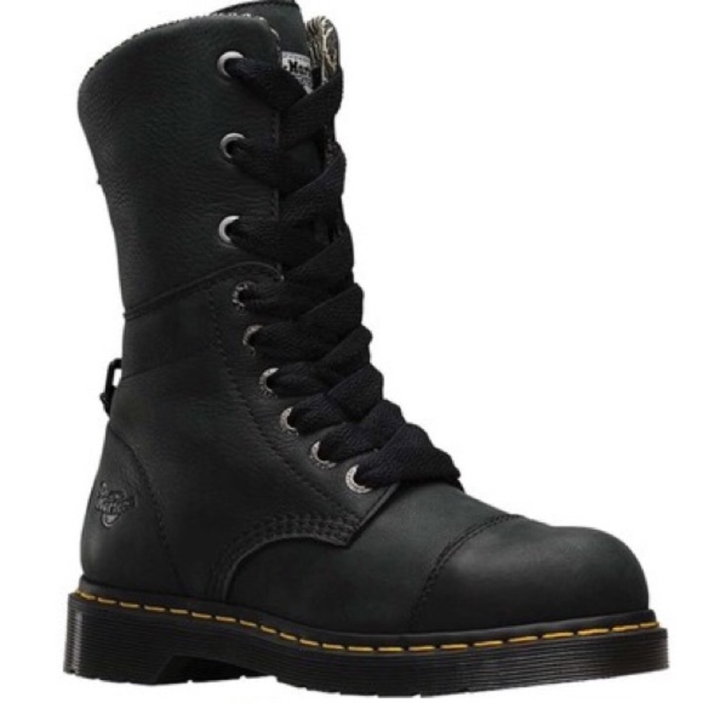 Dr. Martens Leah work steel toe boots